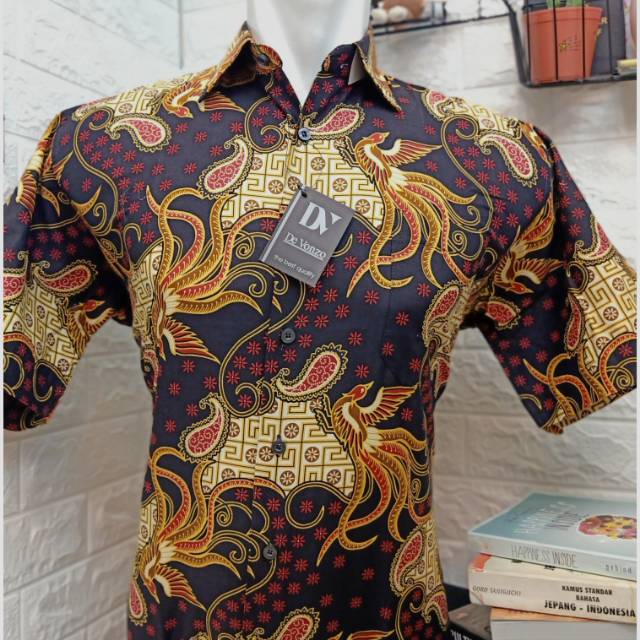 BATIK KATUN PRINTING PRIA DEVONZO TRENDY LENGAN PENDEK