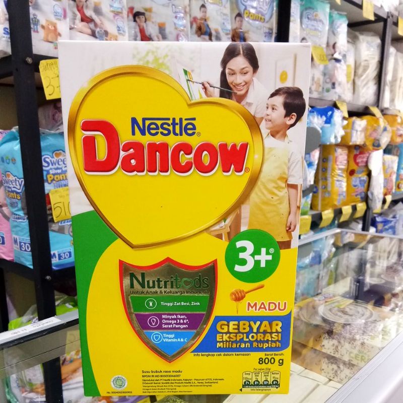 DANCOW 3+ VANILA, MADU, COKLAT 800GR