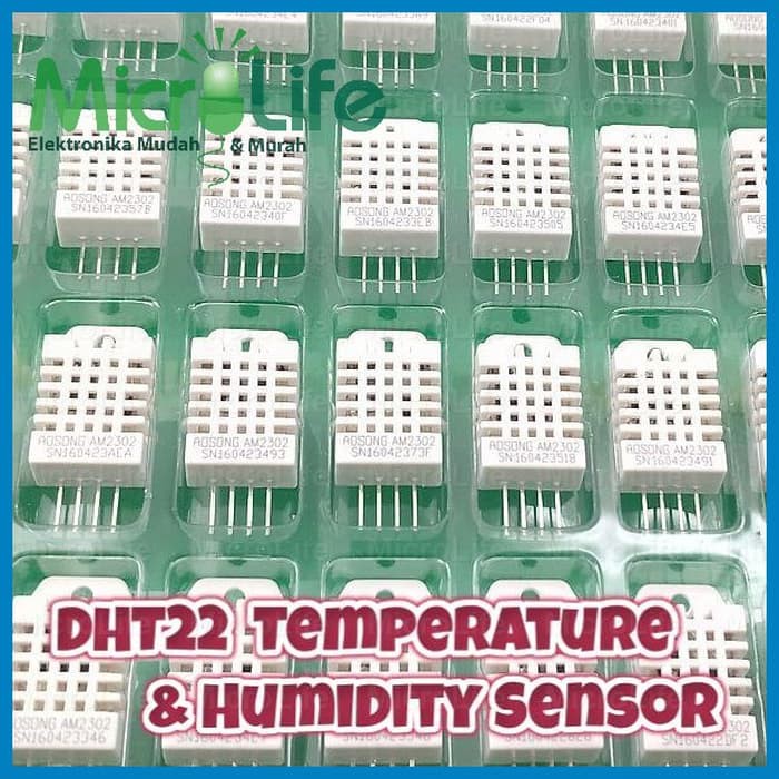 DHT22 Temperature & Humidity Sensor Suhu dan Kelembaban