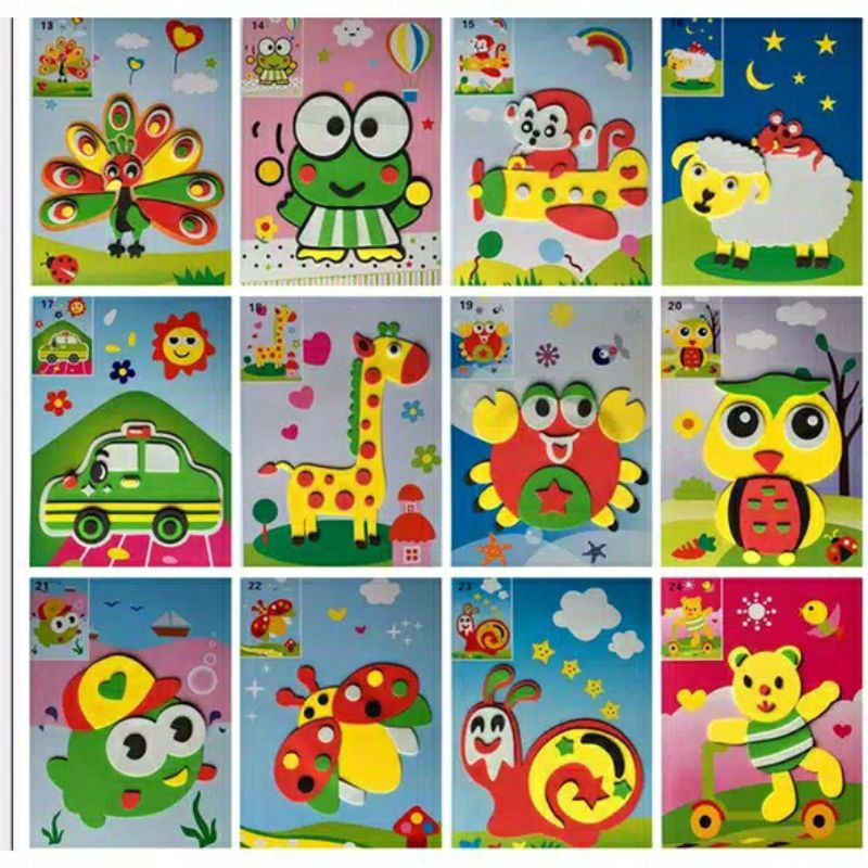 

Small DIY Eva Sticker - Ukuran 17,5 x 12,5 cm Art & Craft