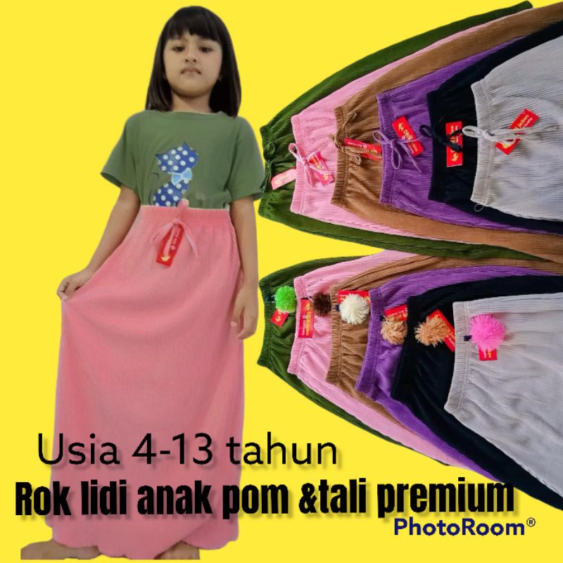 (lidi anak)ROK LIDI ANAK PREMIUM USIA 4-13 TAHUN