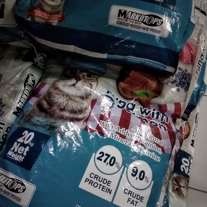 MARKOTOPS TUNA SALMON 20KG - Makanan Kucing Cat Food