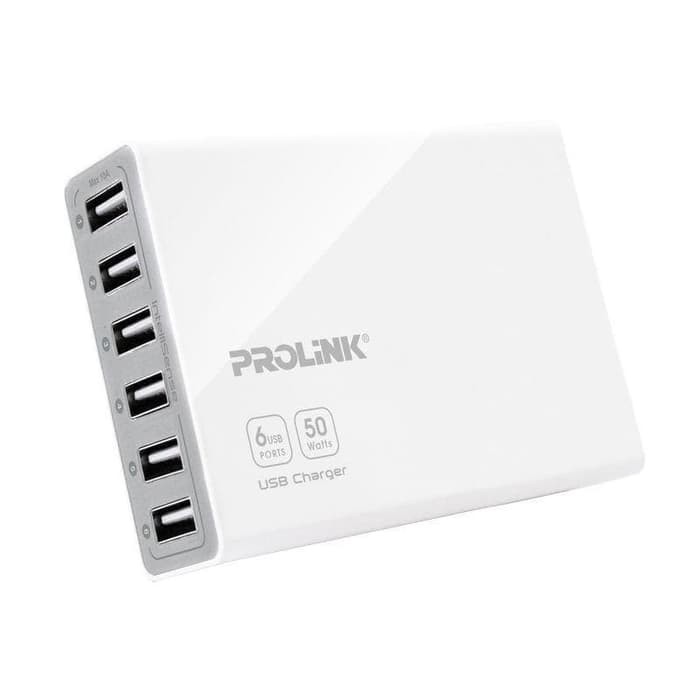 PROLINK PCU6101 WHITE USB CHARGER WITH INTELLISENSE [5-PORT]