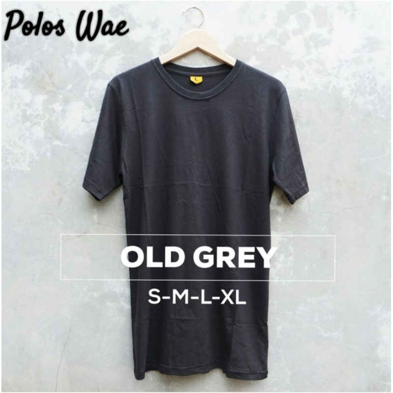 Kaos Polos Abu Abu Tua