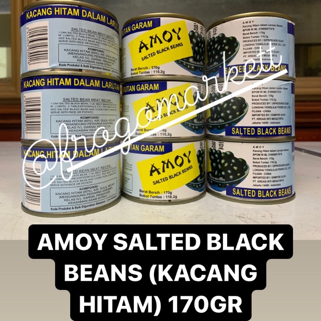 Amoy Salted Black Beans (Kacang Hitam) 170gr