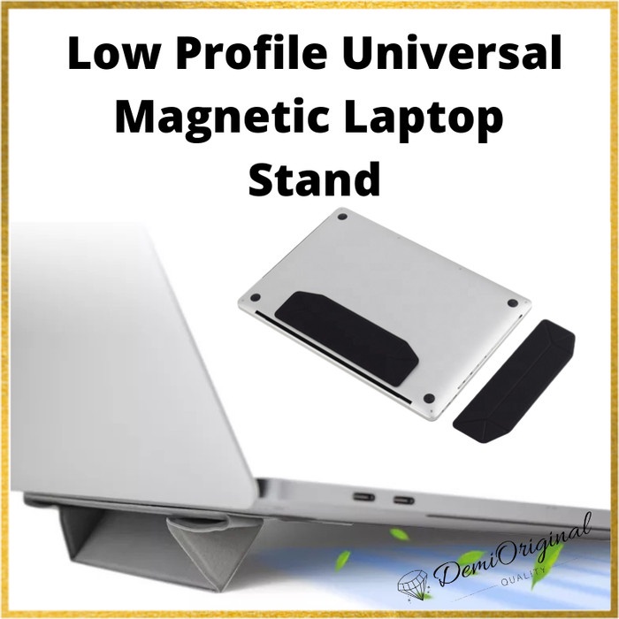 Adhesive Low Profile Light Weight Foldable Laptop Macbook Slim Universal Stand SCRATCH PROOF