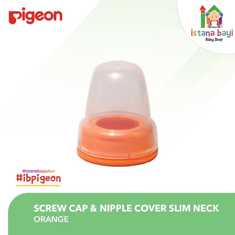 PIGEON Screw Cap + Nipple Cover Slim / Tutup Botol Susu Slim Neck