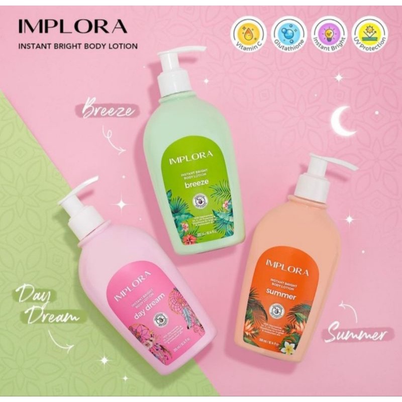 IMPLORA BODY LOTION STARGAZE DAY DREAM COTTON BREEZE SUMMER 300ml