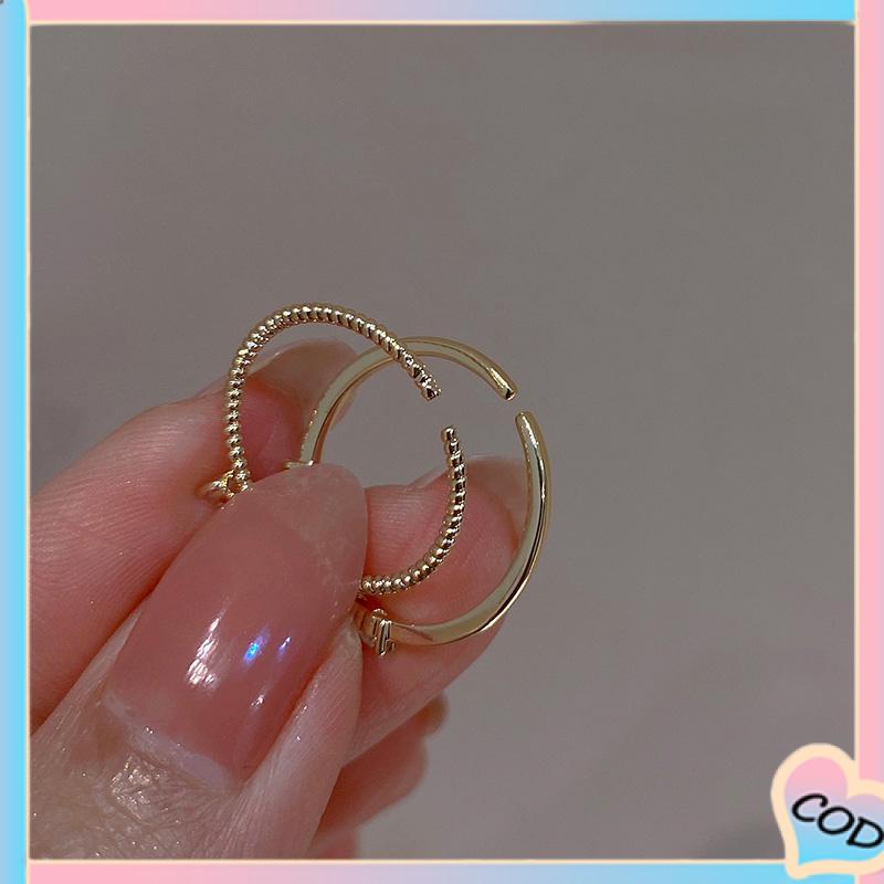 COD❤️ Cincin Jari Telunjuk Cinta Indah Ringan Mewah Kecil Indah untuk Anak Perempuan-A.one