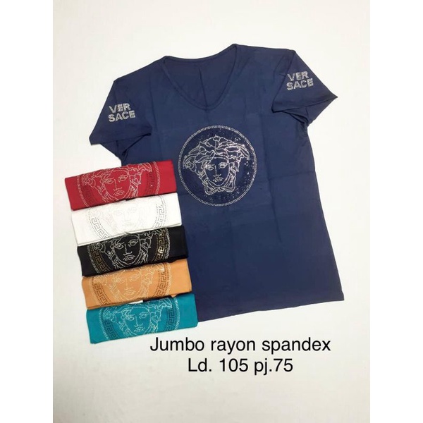 kaos wanita jumbo versace