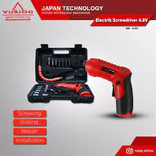 BOR MINI / Mesin Bor Cordless Mini 47pcs Set 4.8V / Screwdriver Baterai