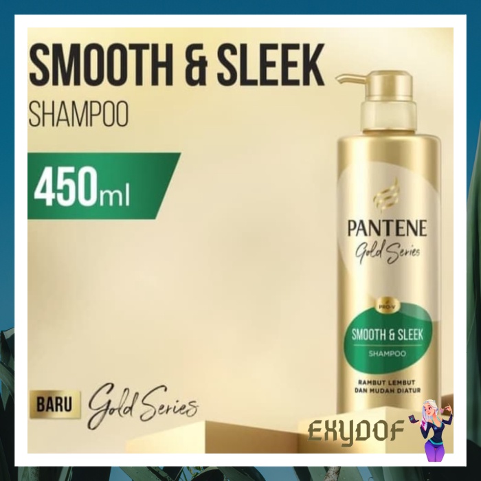 PANTENE GOLD SERIES SMOOTH  SLEEK SHAMPOO 450ML 450 ML TERBAIK