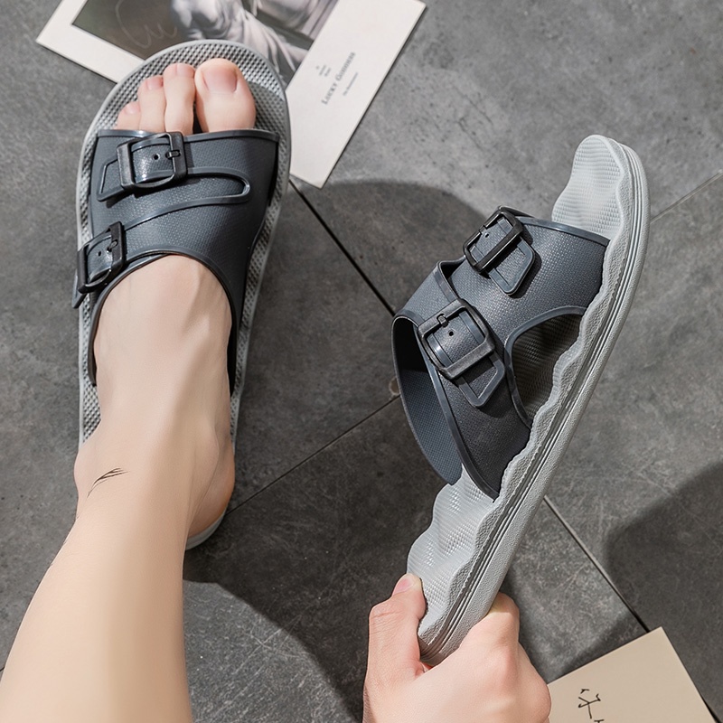 Sandal Pria/Sendal Laki Laki Dewasa/Sepatu Sendal Pria/Sendal Pria/ Dewasa Original  Cina/Hitam Kasual Sendal Pria Gunung Sandal Cowok Kekinian Fashion Trendi Gaya