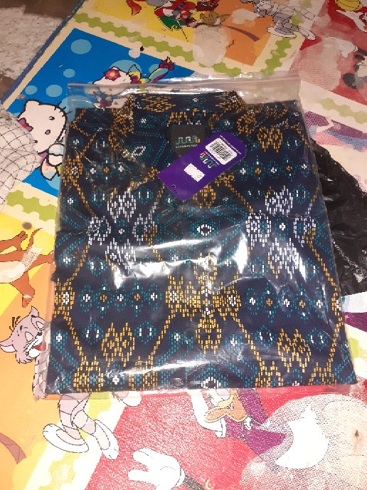 Dgm Fashion   Kemeja Lengan Pendek Batik Songket Jumbo / Batik Big Size