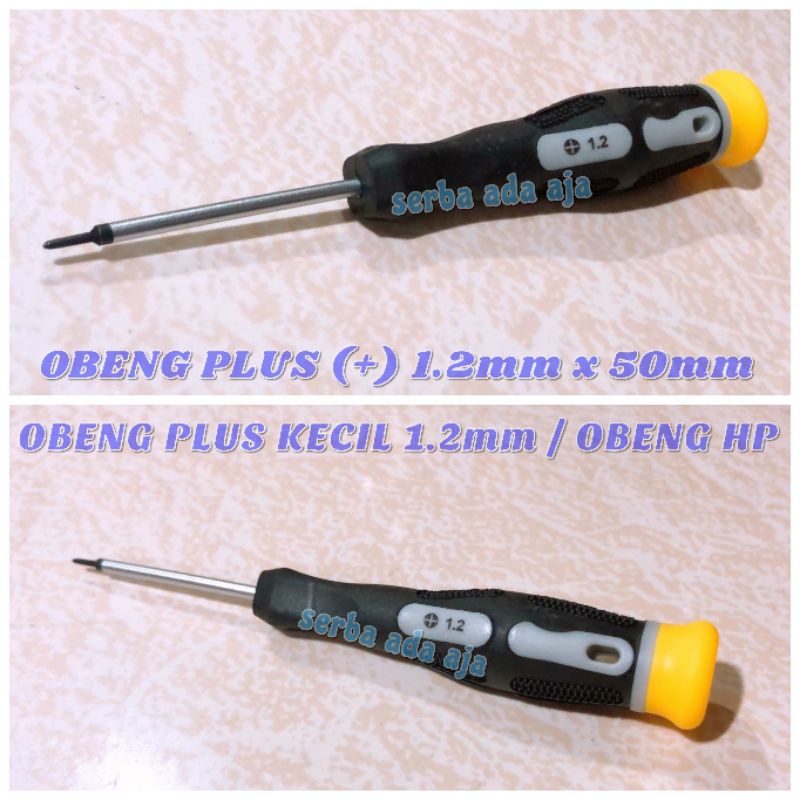OBENG PLUS (+) 1.2mm x 50mm / OBENG PLUS KECIL / OBENG HP / OBENG +