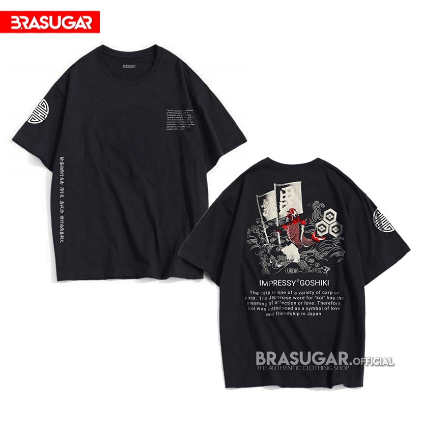 Kaos Streetwear Oversize/Jumbo Impressy Goshiki Kaos Distro Casual Combed 30s Unisex M-3XL bisa COD