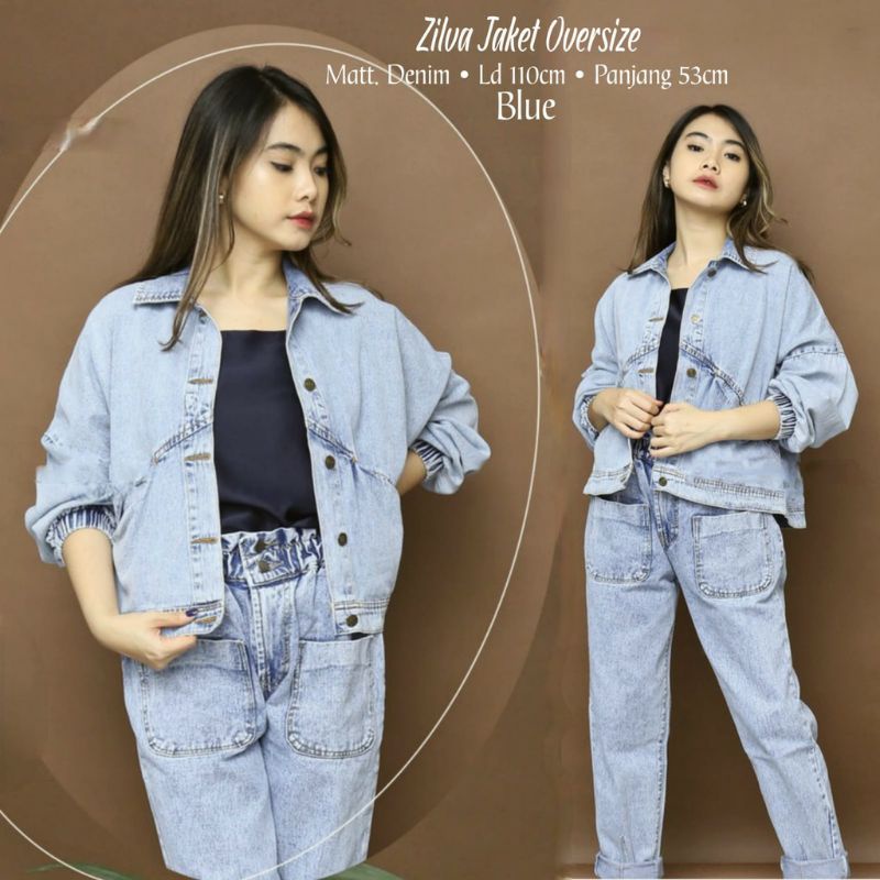 JAKET OVERSIZE WANITA - JAKET ZILFA