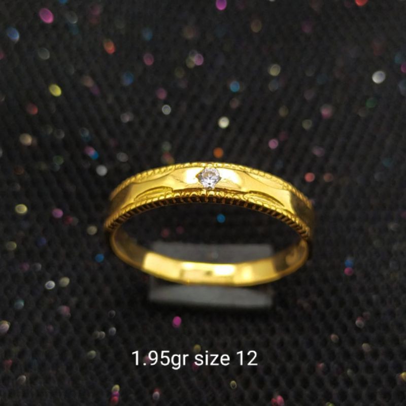 Cincin Emas 17 K - 1.95gr Kadar 750 - 2297