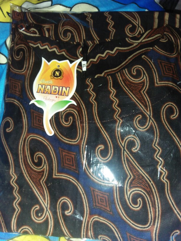 Tunik Respati Garis Baju Batik Kantoran Wanita Casual Formal Seragaman Kerja Katun Halus Kombinasi