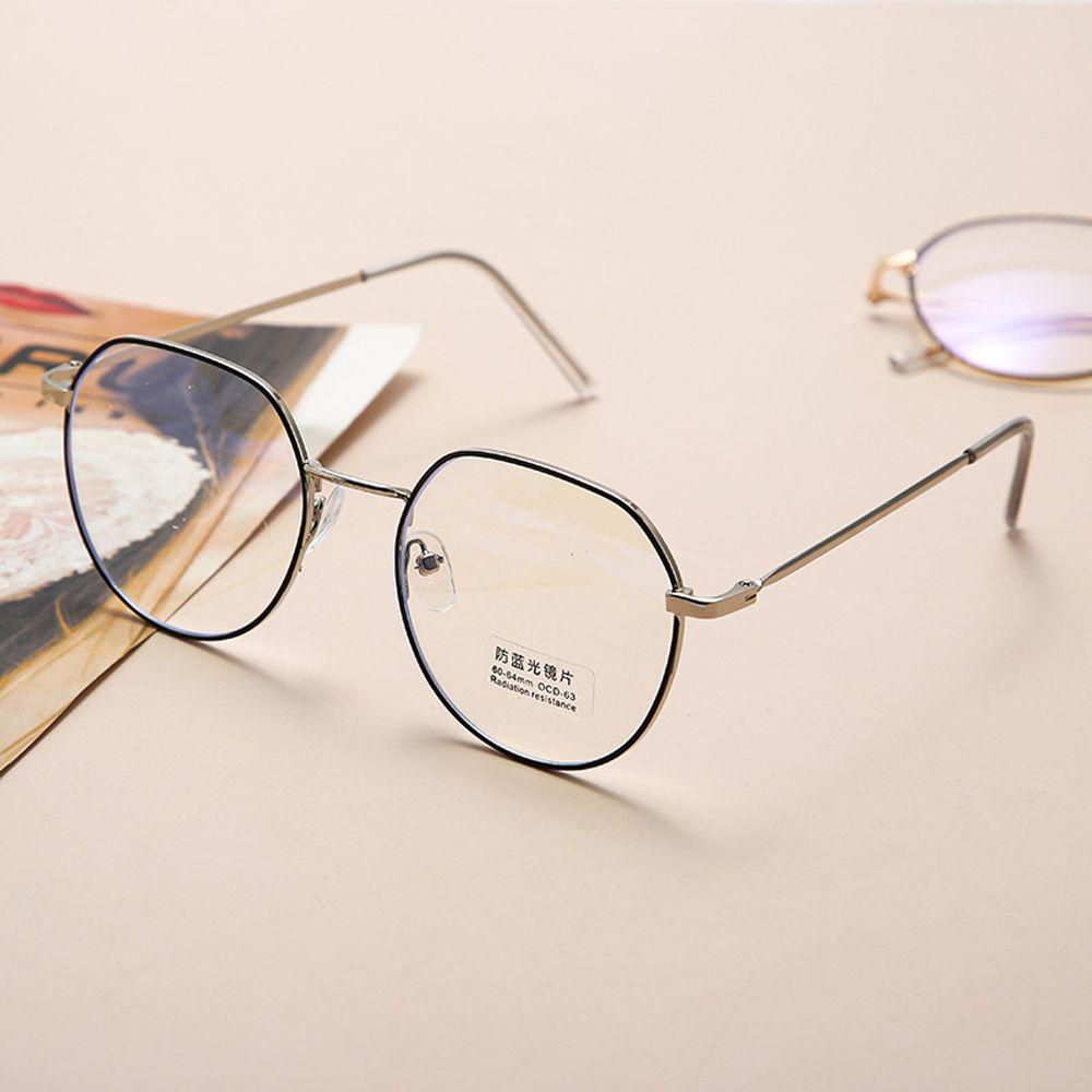 Mxbeauty Kacamata Komputer Fashion Korea Cahaya Biru blocking Vintage Metal Frame Eyewear