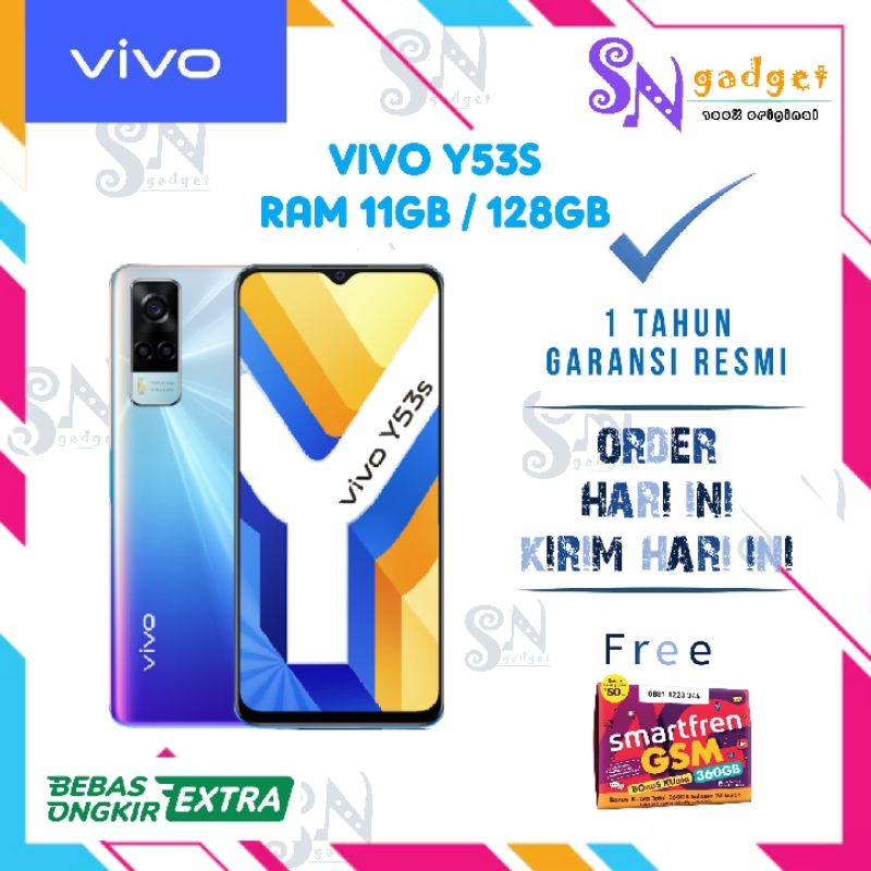 VIVO Y53S RAM 11GB / 128GB NFC MULTIFUNGSI HANDPHONE BARU DAN SEGEL HP MURAH FLASH CHARGE HANDPHONE 
