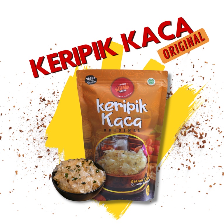 100 GR KERIPIK KACA DAUN JERUK