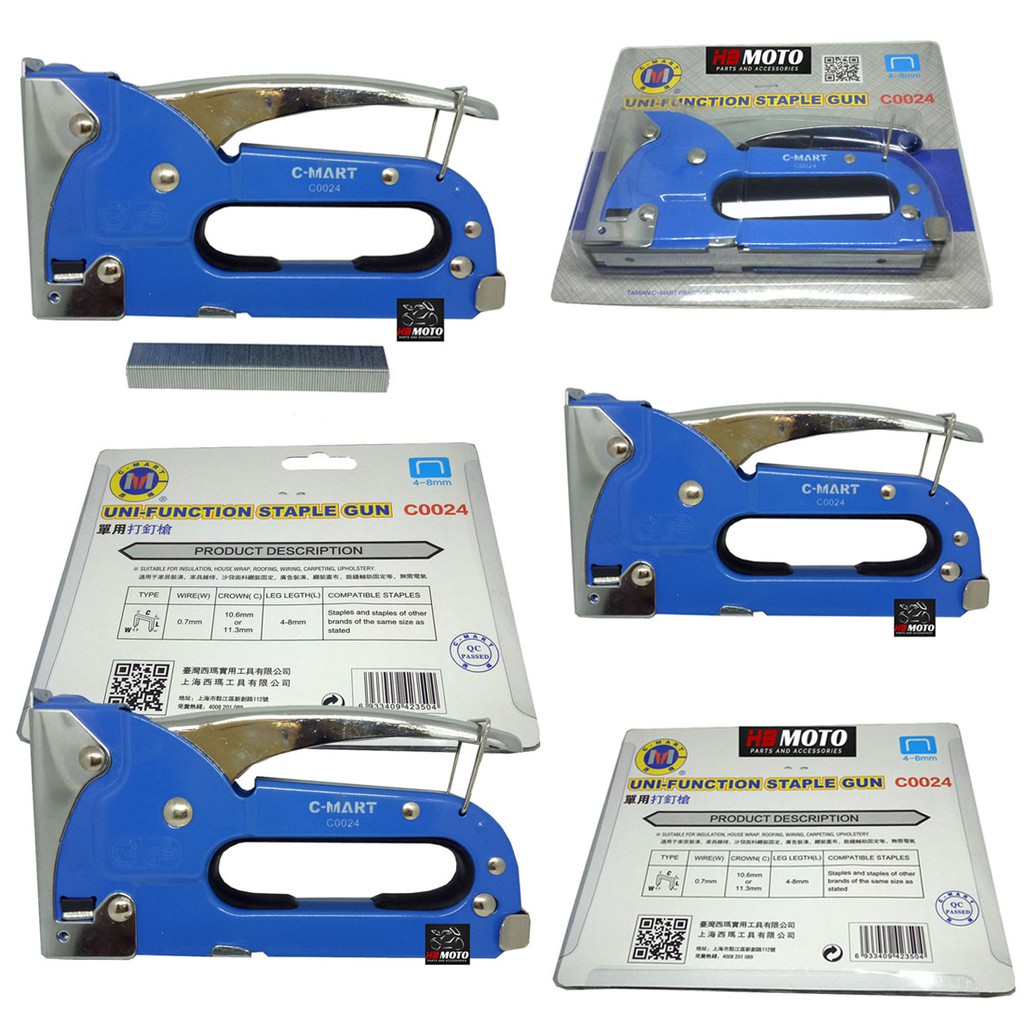 

Staples Gun 4-8 mm C-Mart C0024/taples Gun Heavy Duty - Staples tembak manual