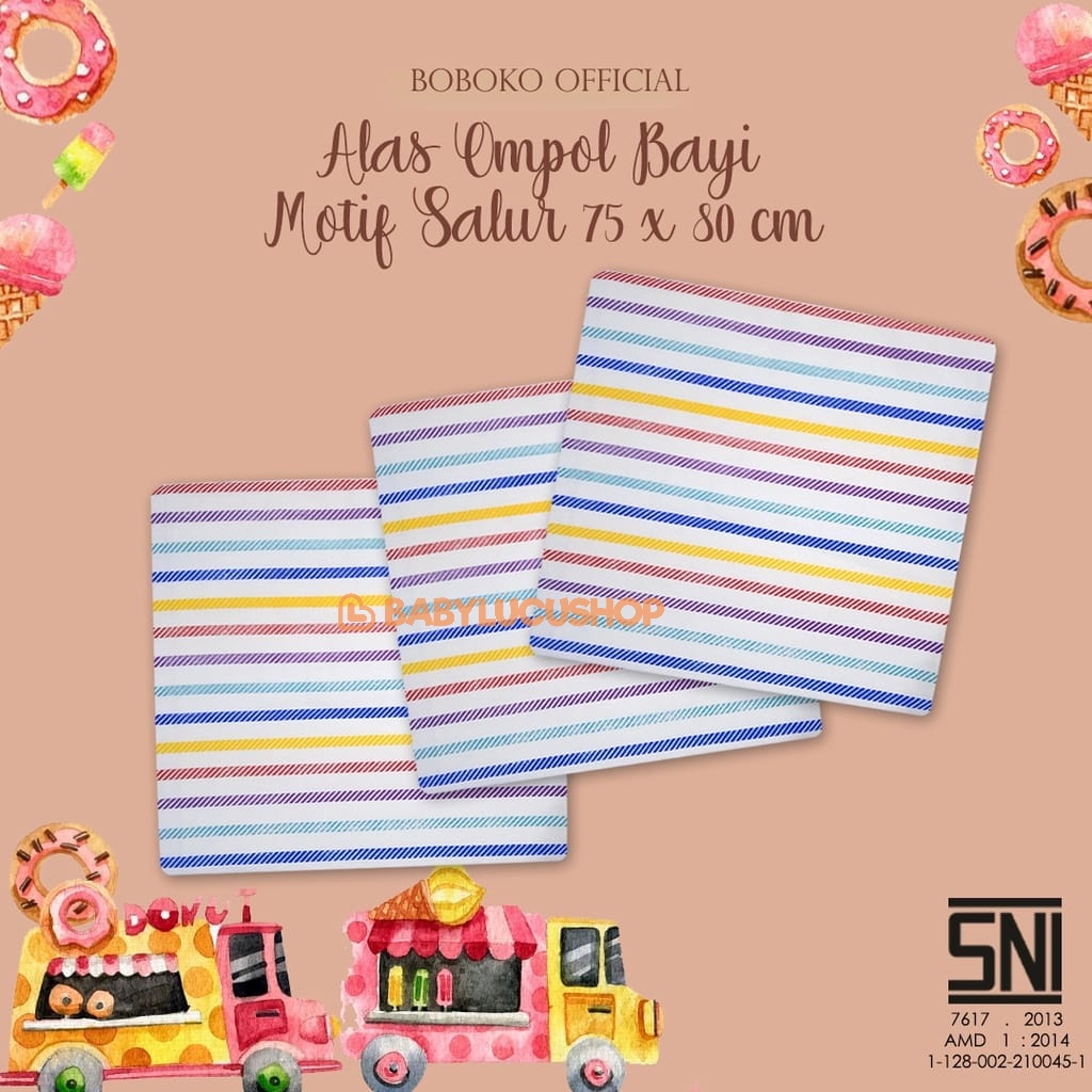 Boboko Alas Ompol Bayi Motif Lurik Lorek Bayi 45x50 75x80 cm Drypad Tatakan Ompol Kain Lurik Motif Pelangi Rainbow