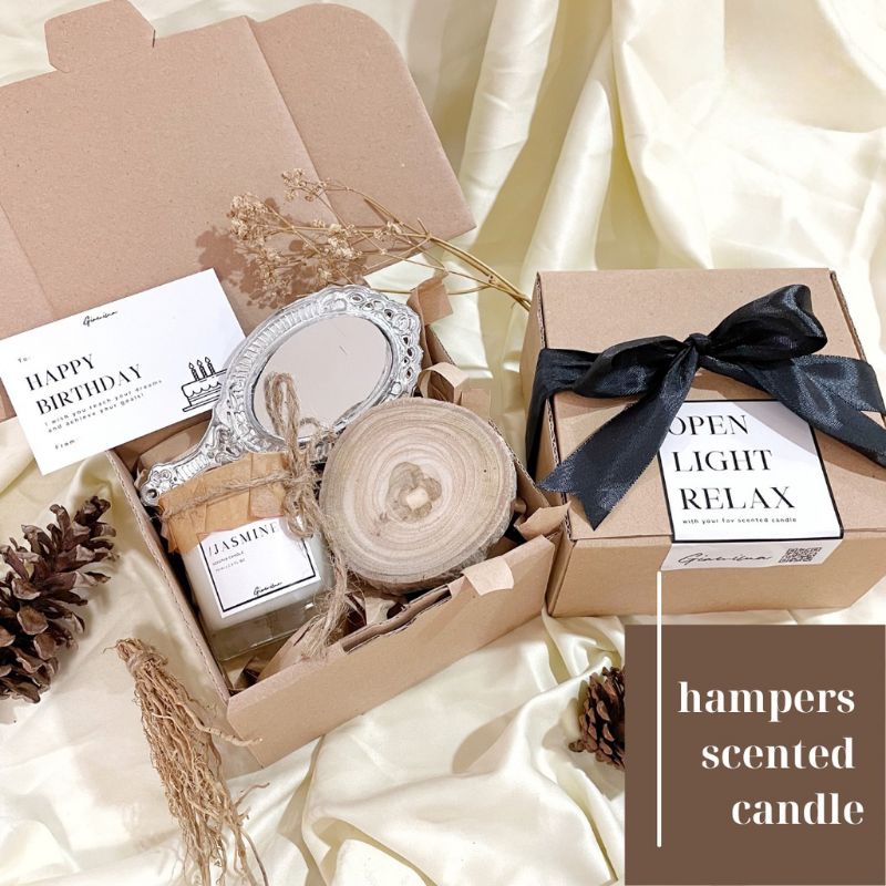 Hampers Scented Candle | Lilin Aromaterapi | Gift Set Birthday Wedding