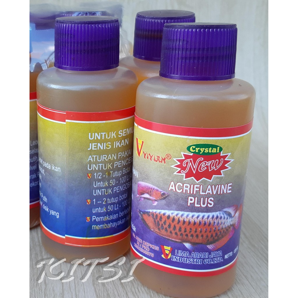 Jual Acriflavine Plus Obat Ikan Aquarium Aquascape Obat Luka Lecet Infeksi Kulit Ikan