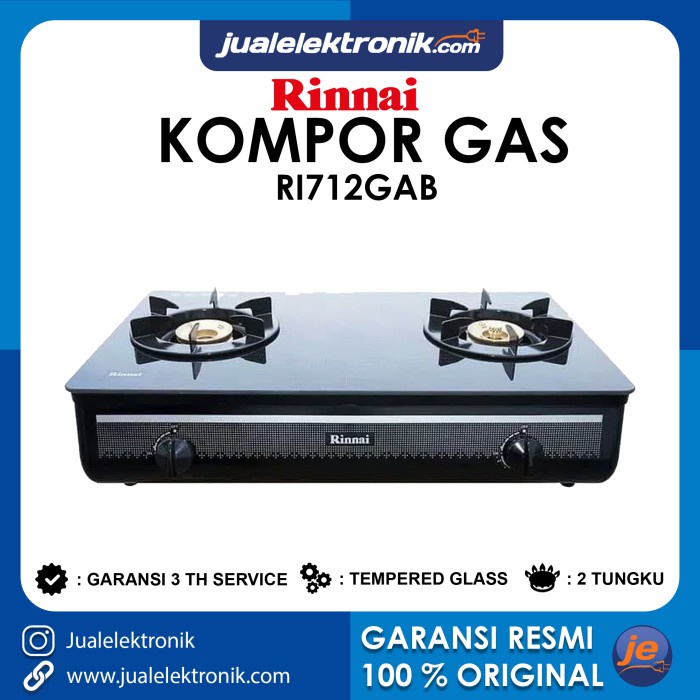 Jual Kompor Promo New Product Rinnai Ri712gab Kompor Gas 2 Tungku Kompor Shopee Indonesia