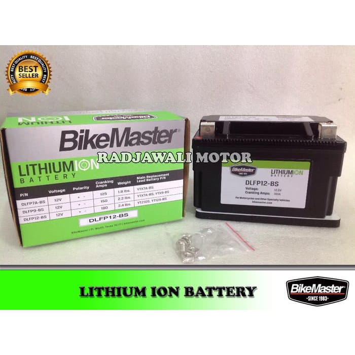 ACCU / AKI MOTOR LITHIUM DLFP12-BS BIKEMASTER IMPORT