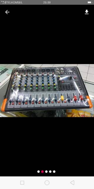 MIXER POWER SOUNDBEST JS-8D power mixer  8channel  display digital