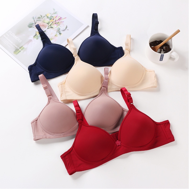 SEXYLADIES bra wanita lembut cup standard tanpa kawat import