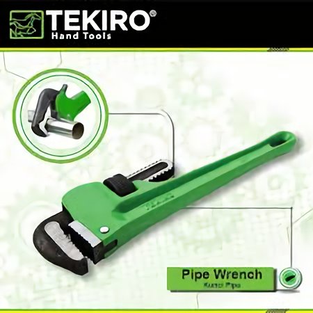 TEKIRO Kunci pipa Adjustable Pipe Wrench 8&quot; 10&quot; 12&quot;  8 Inch 10 Inch 12 Inch / Pipe wrench Pemotong Pipa Tang Pemotong Pipa / Kunci Pipa Pipe Wrench Ledeng Termurah Berkualitas