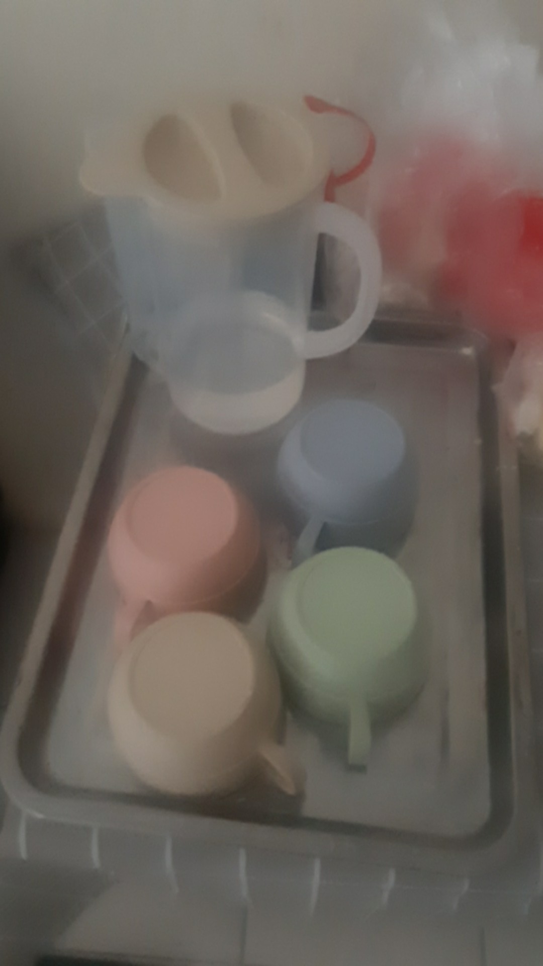 Set 4pcs Gelas + 1pcs Jug Air / Teko Tahan Lama