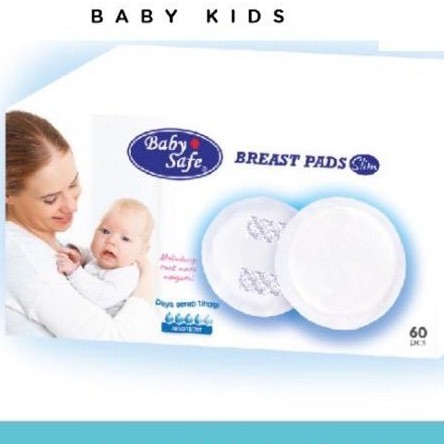 Baby Safe Breast Pads Slim isi 60pcs BPS60 BreastPad ASI