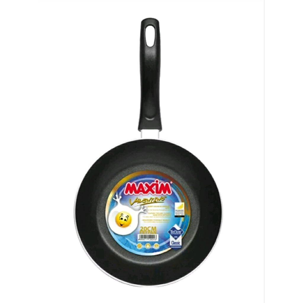 MAXIM VALENTINO 20 CM FRYPAN (NVAL-FP-20-P-TS-W ) Wajan Penggorengan