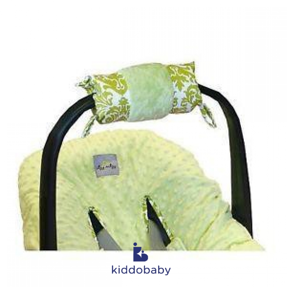 Itzy Ritzy Infant Carseat Handle Cushion Avocado Damask