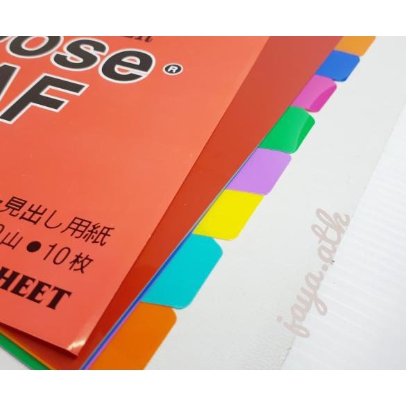 

☁ Pembatas Binder Plastik A5 20 ring (10 sheets) ♣