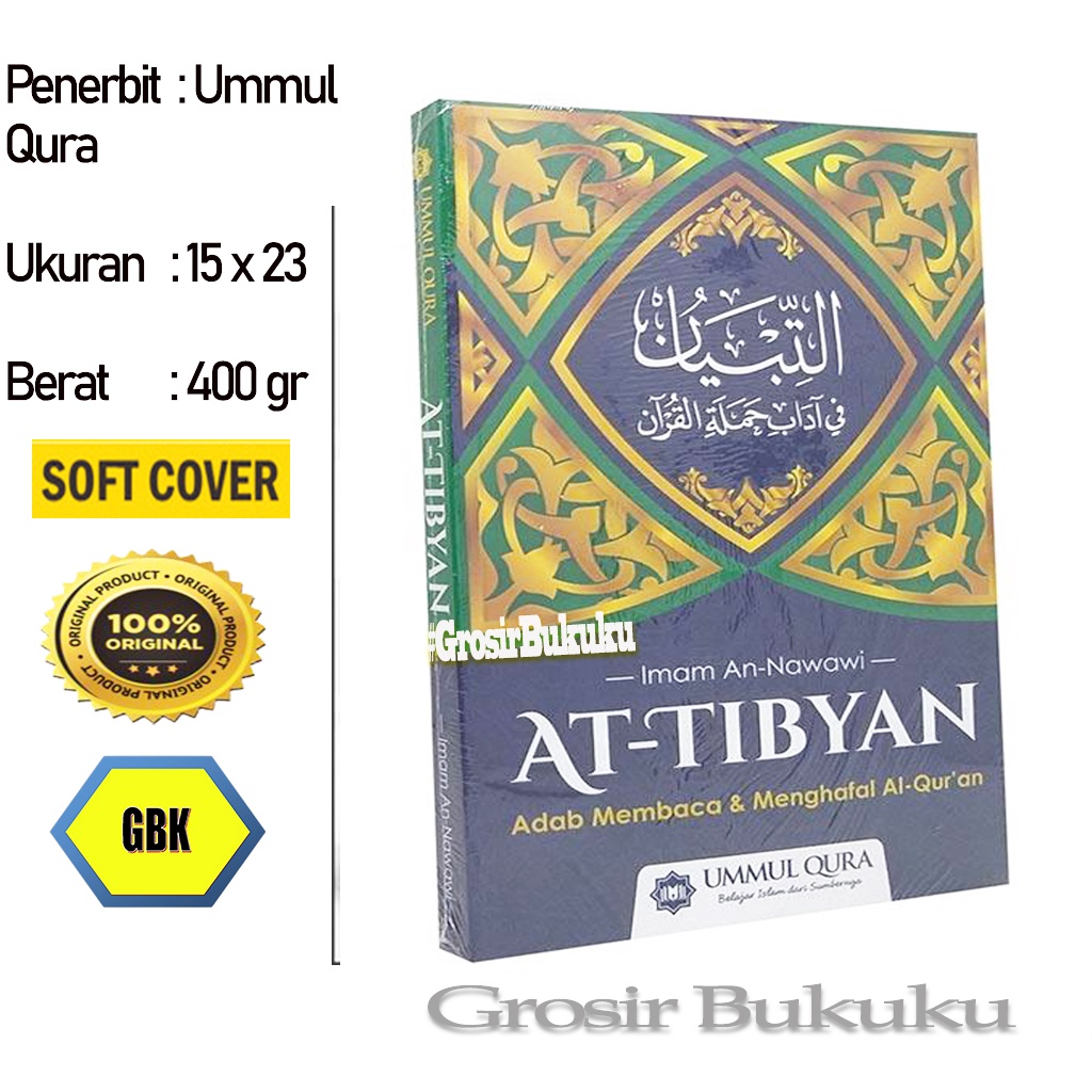 Buku At-Tibyan Adab Membaca dan Menghafal AlQuran Karya Imam An-Nawawi – Ummul Qura