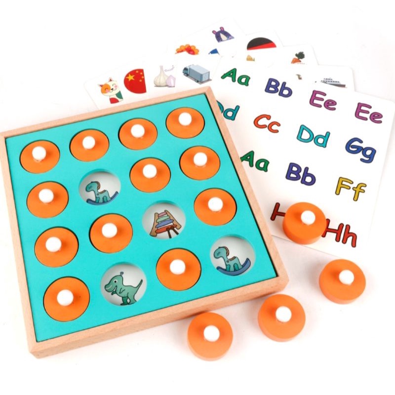 MEMORY GAME / Mainan Edukasi Memory Matching Game / Memory Game Thinking / Games Memory Chess Mainan Montessori