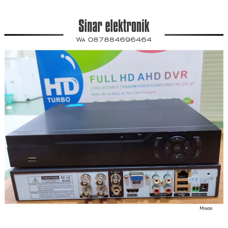 DVR XMEYE 4CH FULL HD SUPPORT analok,ahd,hdtvi dan hdcvi