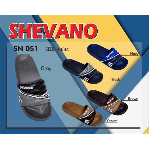 Sandal Pria karet slop shevano sn 0521 uk. 39-44