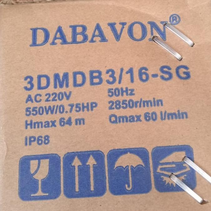 Pompa Satelit/Submersible 3 Dabavon/Nasional Mc 0,75 Hp