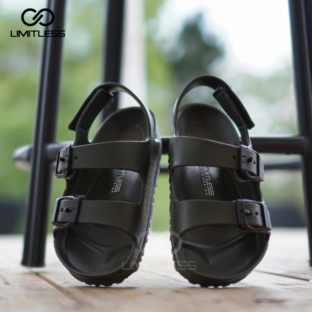 Sandal Gunung Anak Unisex Cowok Cewek Slip On Sendal Anak Tali Belakang Birkenn Strap Dua Sepatu Sandal Anak Perempuan Laki Laki