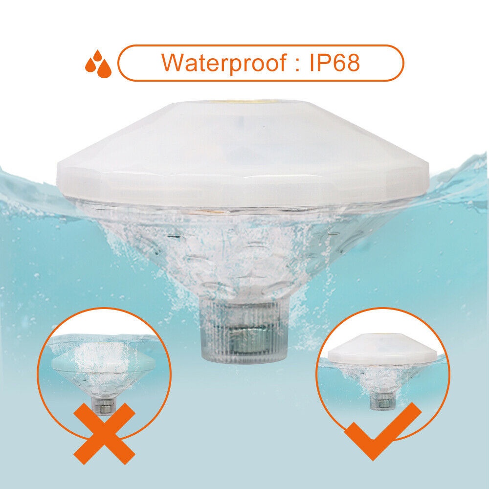 ♥Ready Stock♥Floating Underwater Lamp RGB LED Light Glow Show Swimming Pool Tub Spa Lighting