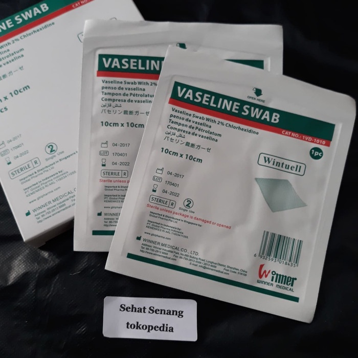 LAINNYAKESEHATAN- VASELINE SWAB SEPERTI SUPRATUL, LOMATUL -KESEHATAN-LAINNYA.