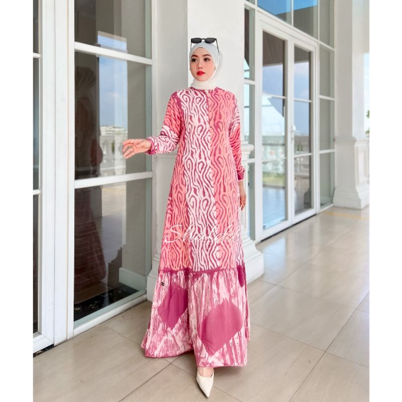GAMIS TWILL ORI CANDI MEKAR TERBARU /  GAMIS RAYON CANDI MEKAR BUSUI FRIENDLY/ ORCHID DRESS / GAMIS 