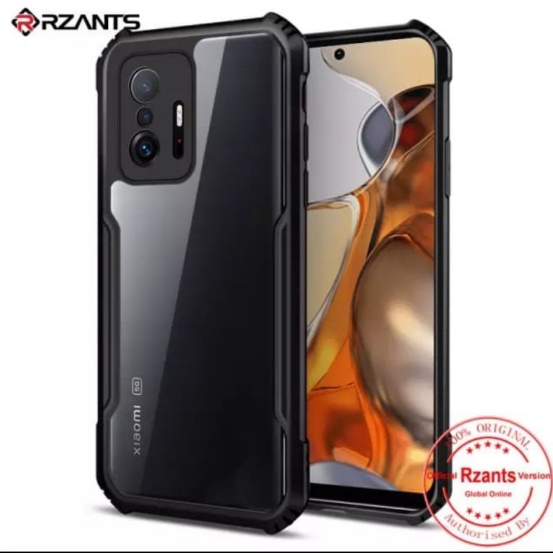 Xiaomi Mi11T Mi11T Pro Cover Shockproof Clear Transparan Lis Hitam Armor Case Bening Mi 11T Mi 11T P